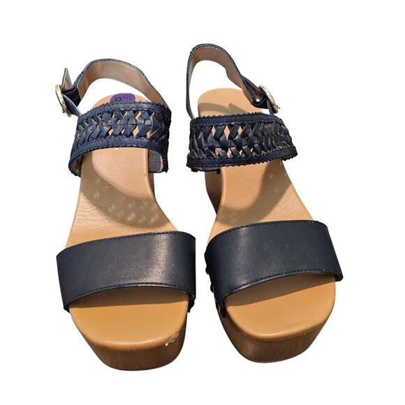 Tommy Hilfiger Rubena2 Wedge Sandals Women Sz 8.5 Blue Boho Chunky Festival - Picture 2 of 11